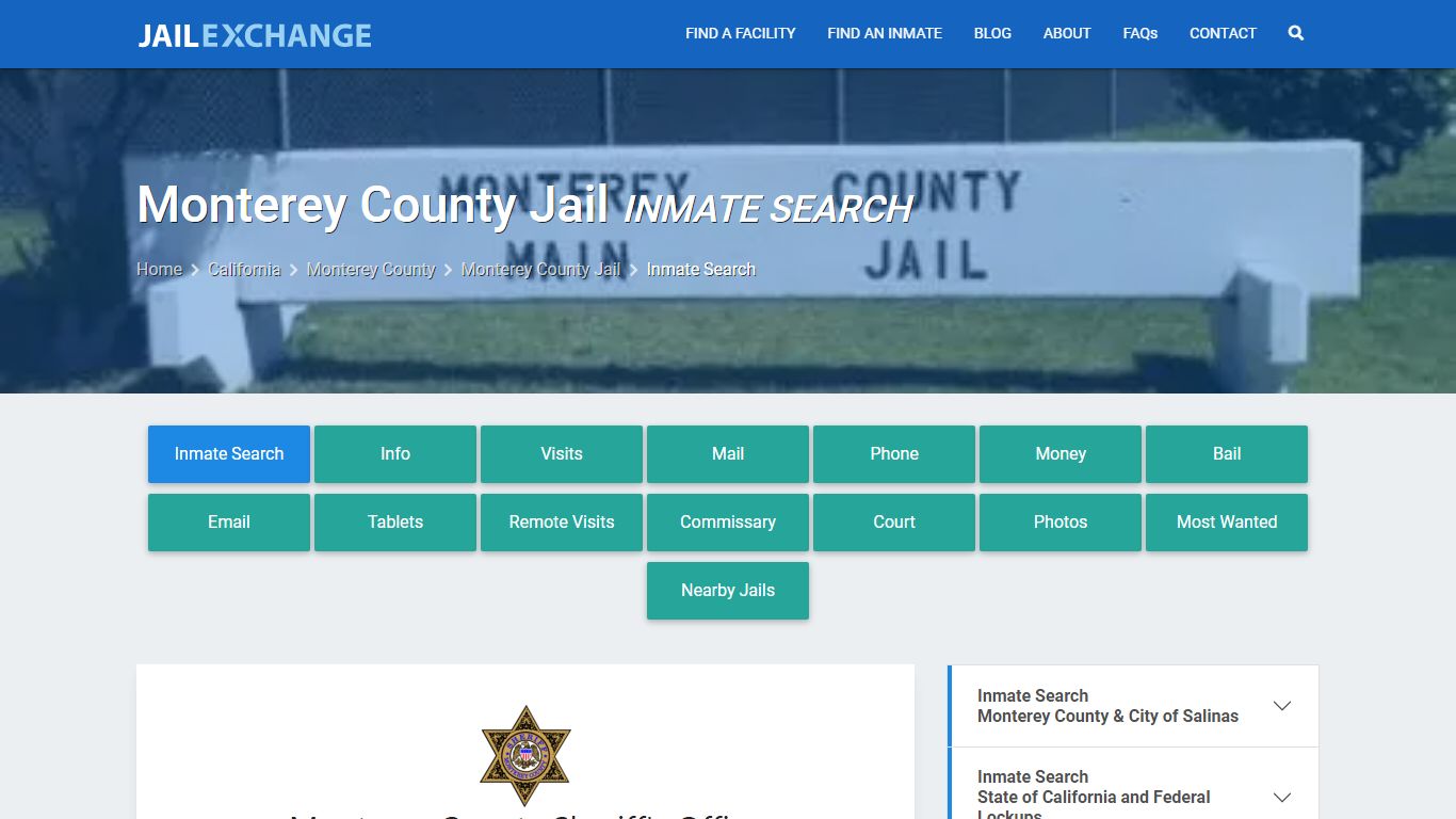 Monterey County Inmate Search | Arrests & Mugshots | CA - Jail Exchange